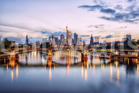 City reflections wall mural capturing architectural depth and scale