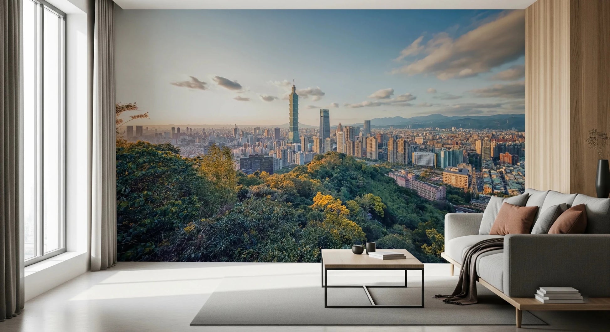 Cityscape Vista Wall Mural