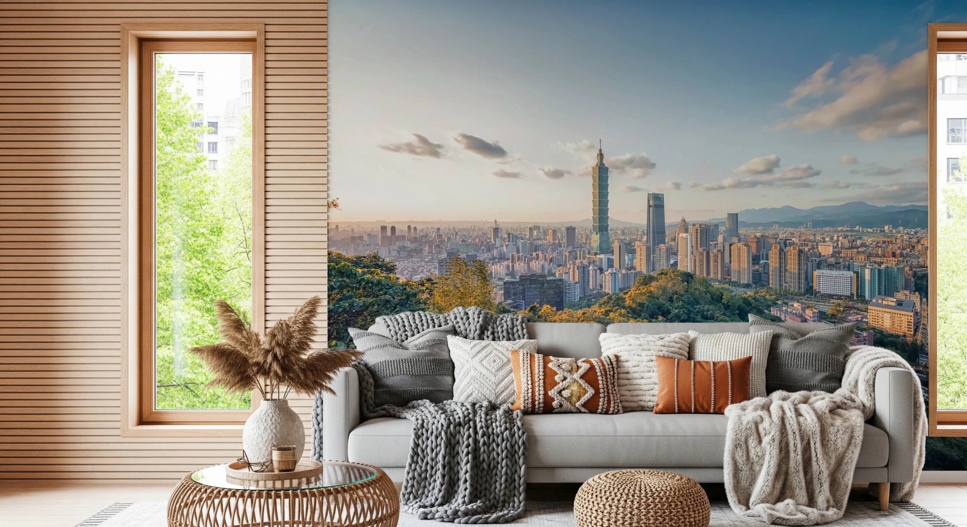Cityscape Vista Wall Mural