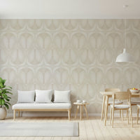 Artistic wallpaper mural Softy Dèco Geometries dancer flowing lines