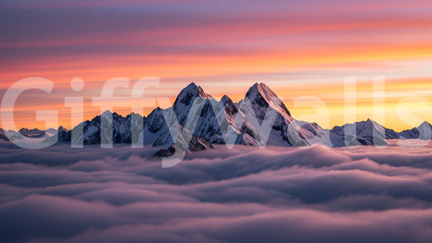 Above the clouds, peaceful and calm

