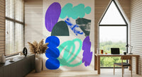 Floating Clouds Wall Mural – Tranquil wallpaper capturing the calm movement of clouds in the sky.