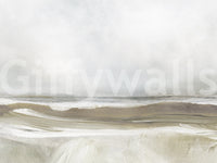 A high-quality serene ocean wall mural for walls.
