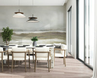An artistic nature seascape mural for home decor.