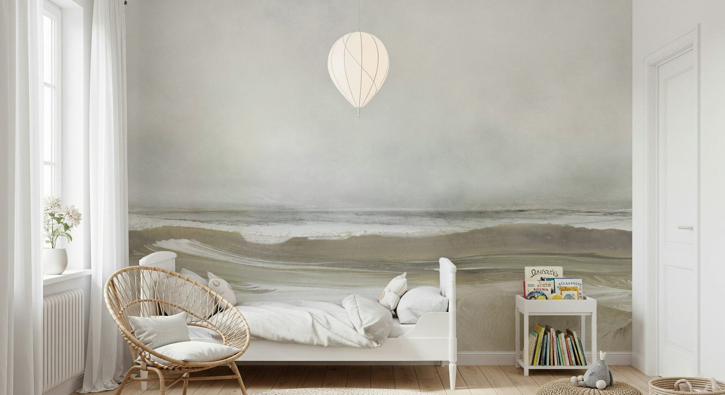 A serene flowing water wall mural for your decor.