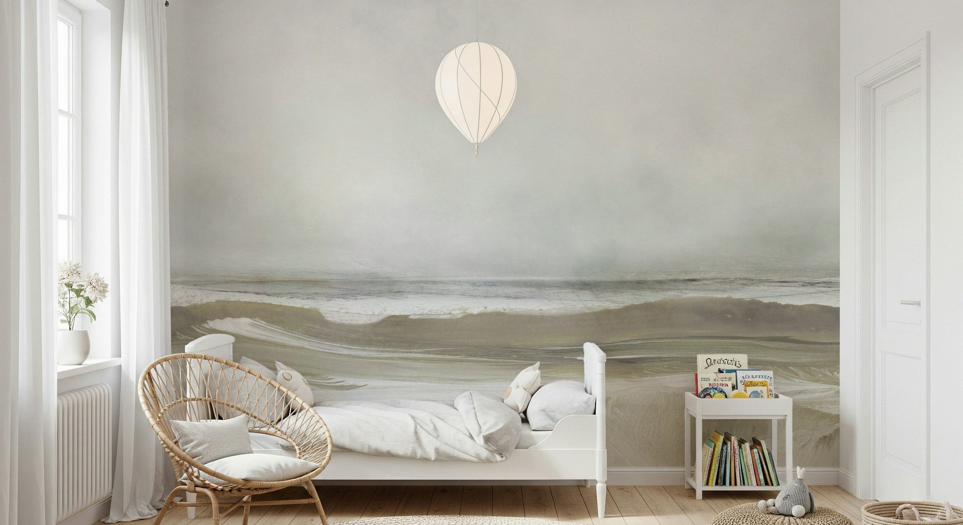 A serene flowing water wall mural for your decor.