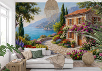 Coastal Cottage Bloom Wall Mural