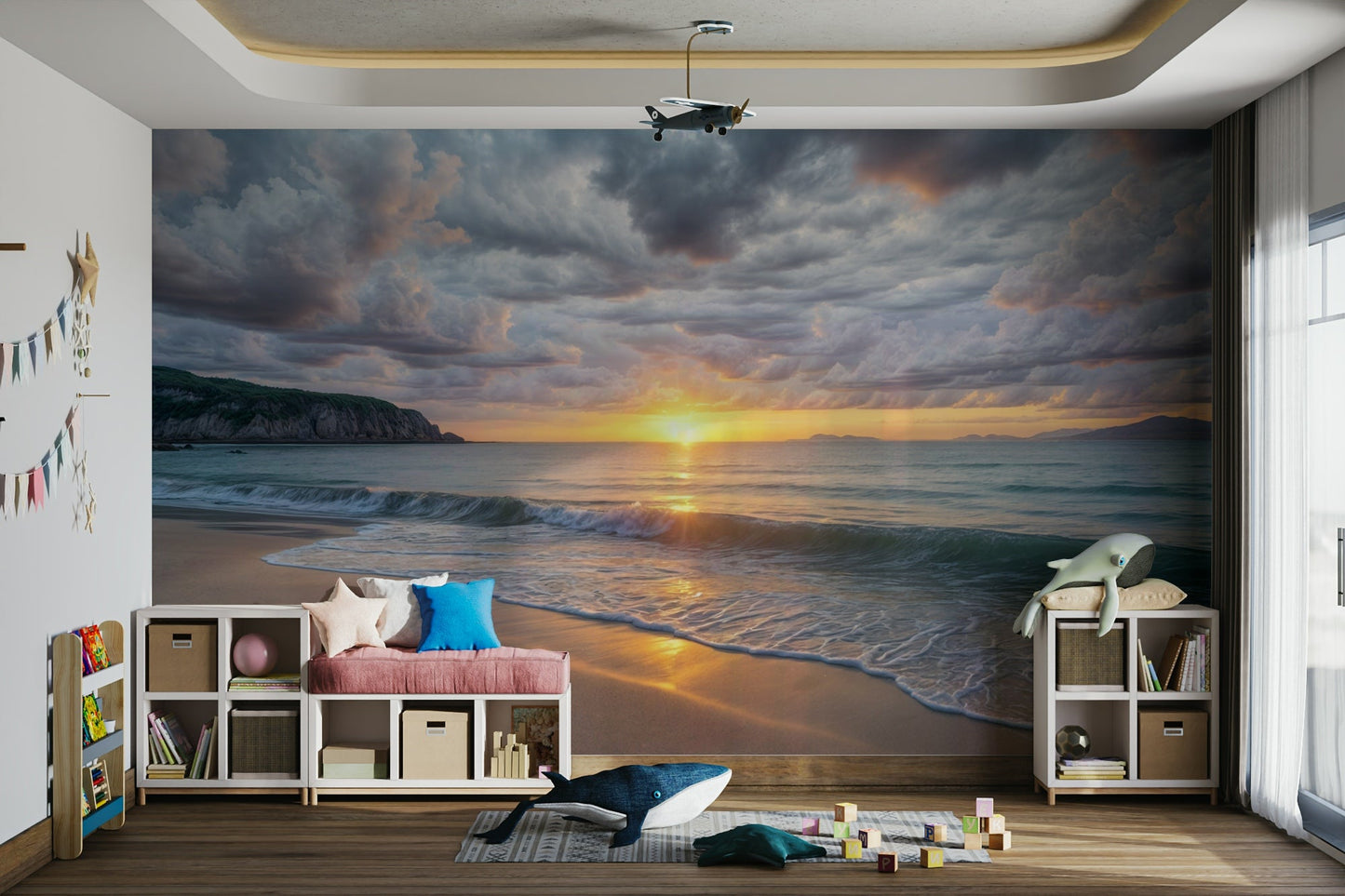 Coastal Dawn Serenity Wall Mural