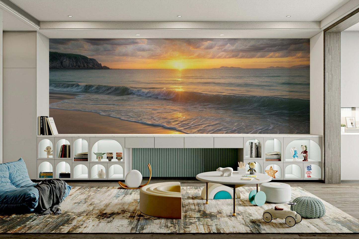 Coastal Dawn Serenity Wall Mural