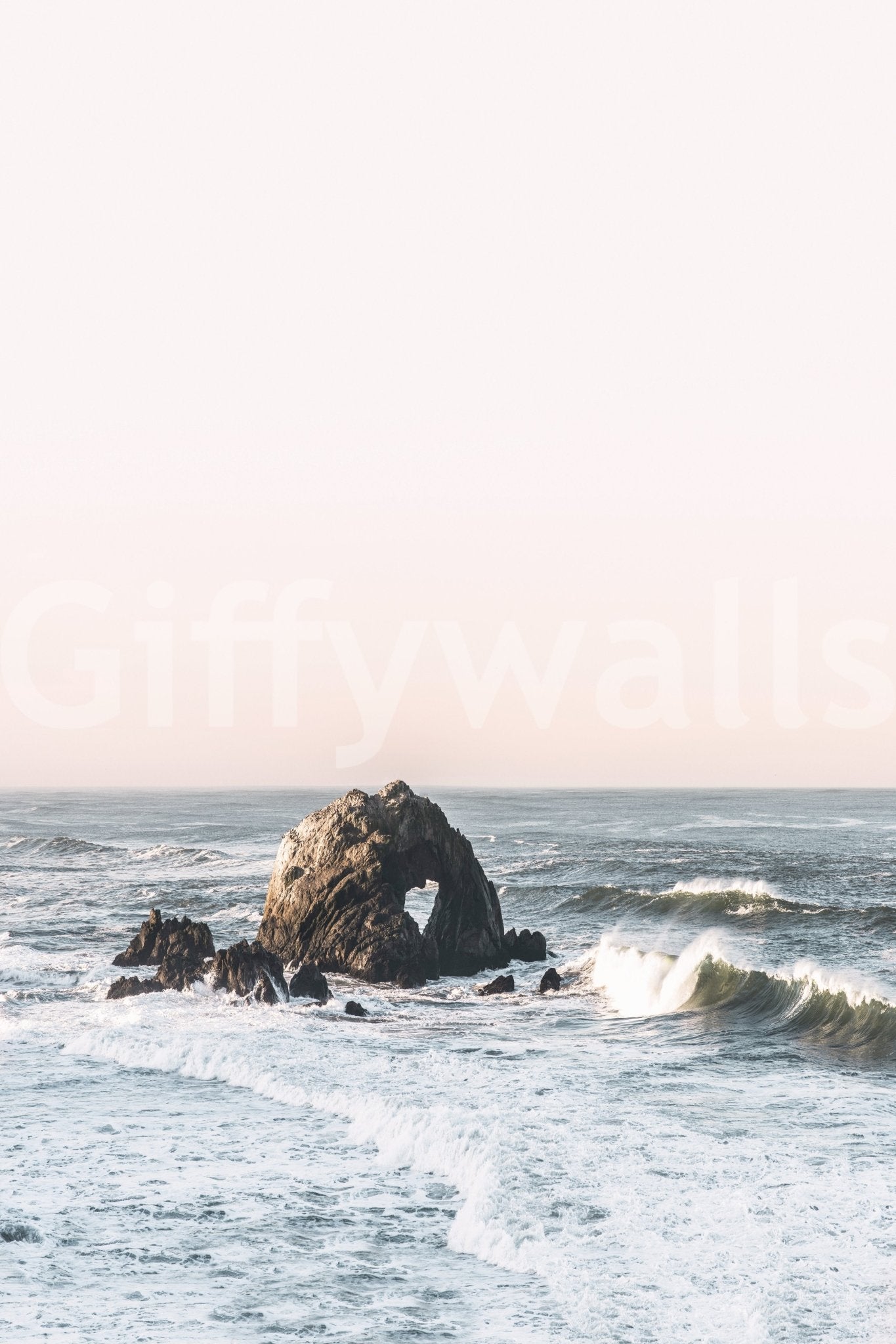 Refresh your room with the beach-inspired Coastal Heart wall mural.

