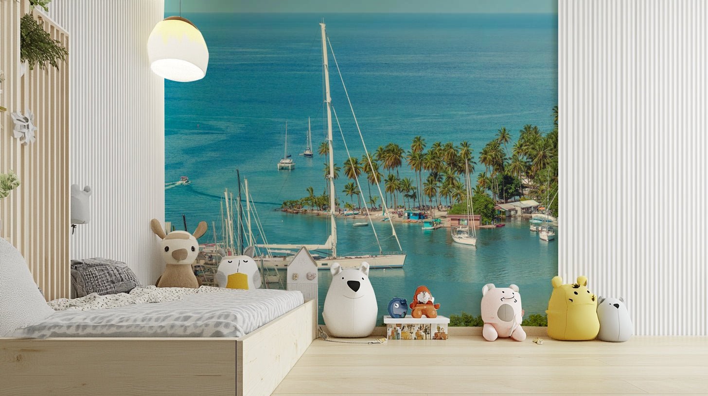 Tropical retreat wall mural

