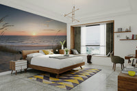 Serene beach pathway wall art

