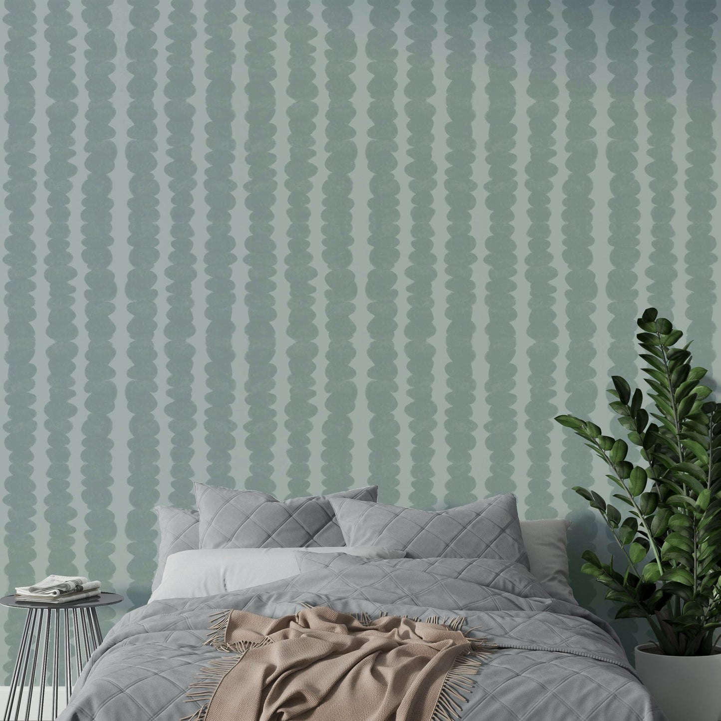 Beach pebble design wallpaper for modern living rooms

