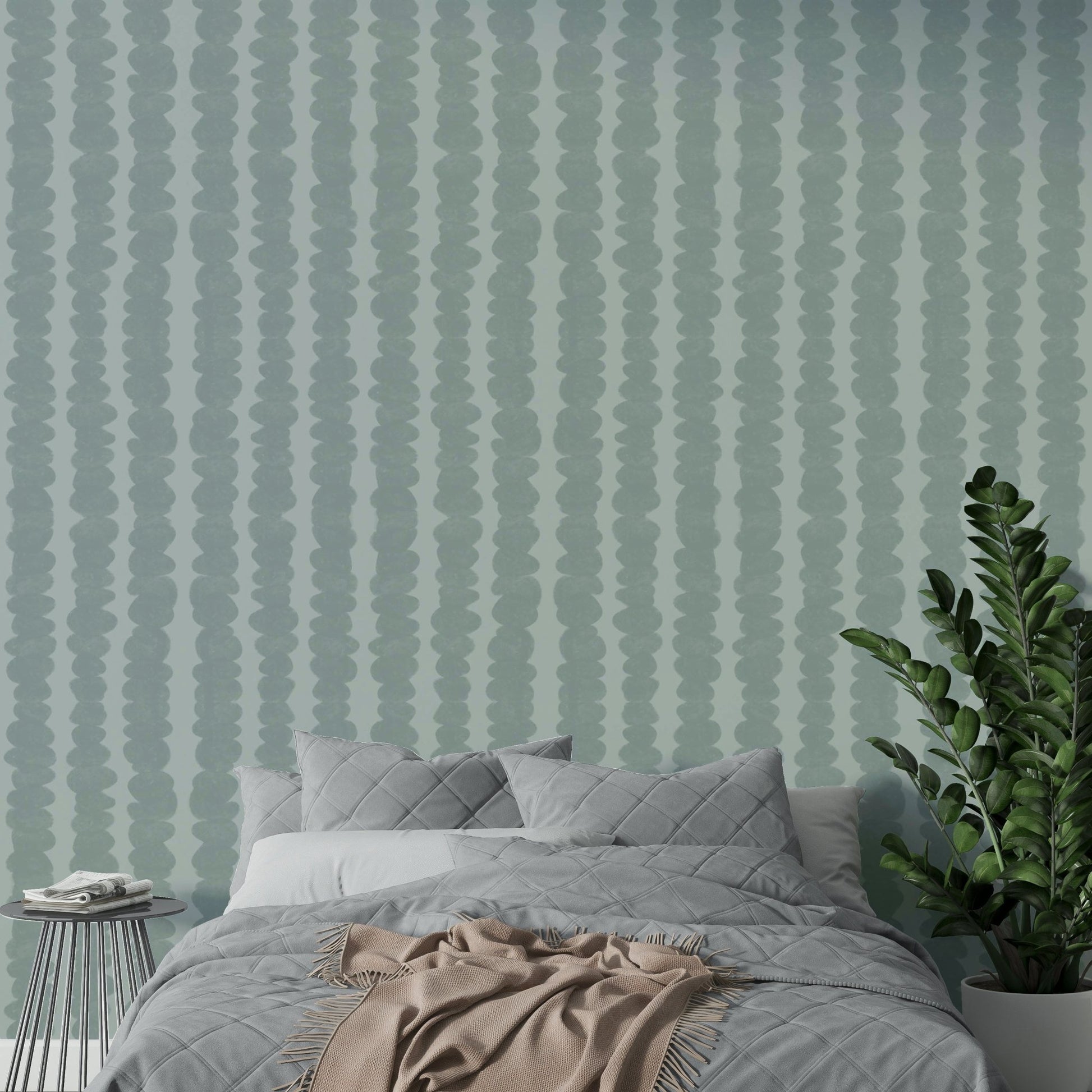 Beach pebble design wallpaper for modern living rooms

