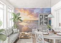Exploring Coastal Serenity Sunset sunset beach wall mural
