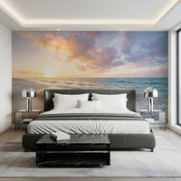 Presenting Coastal Serenity Sunset ocean view wall mural