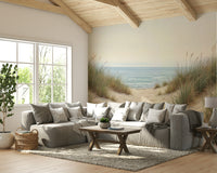 Seaside calm beach path wall design

