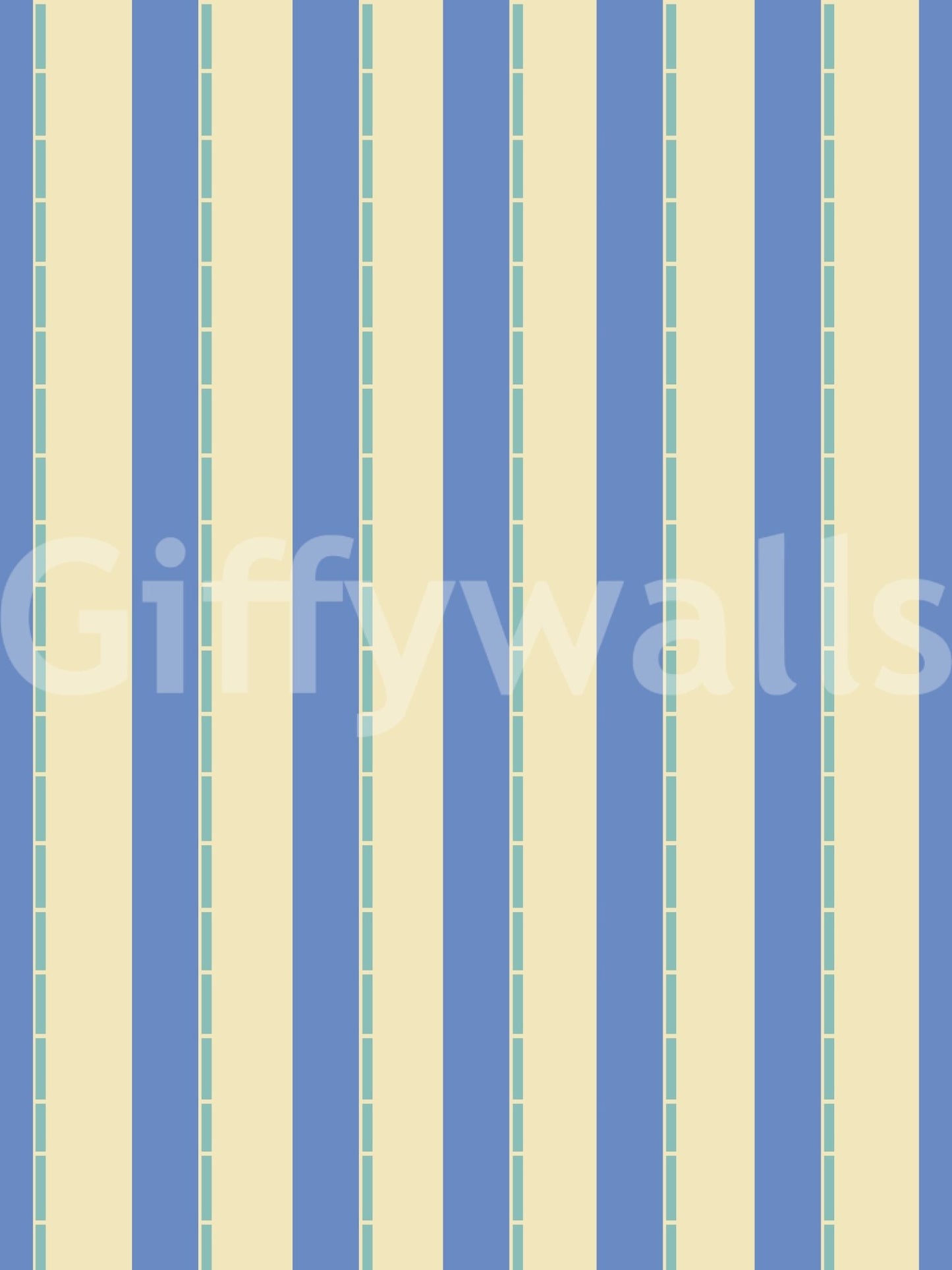 Coastal Stripes Wallpaper showcasing a clean and balanced vertical stripe style.
