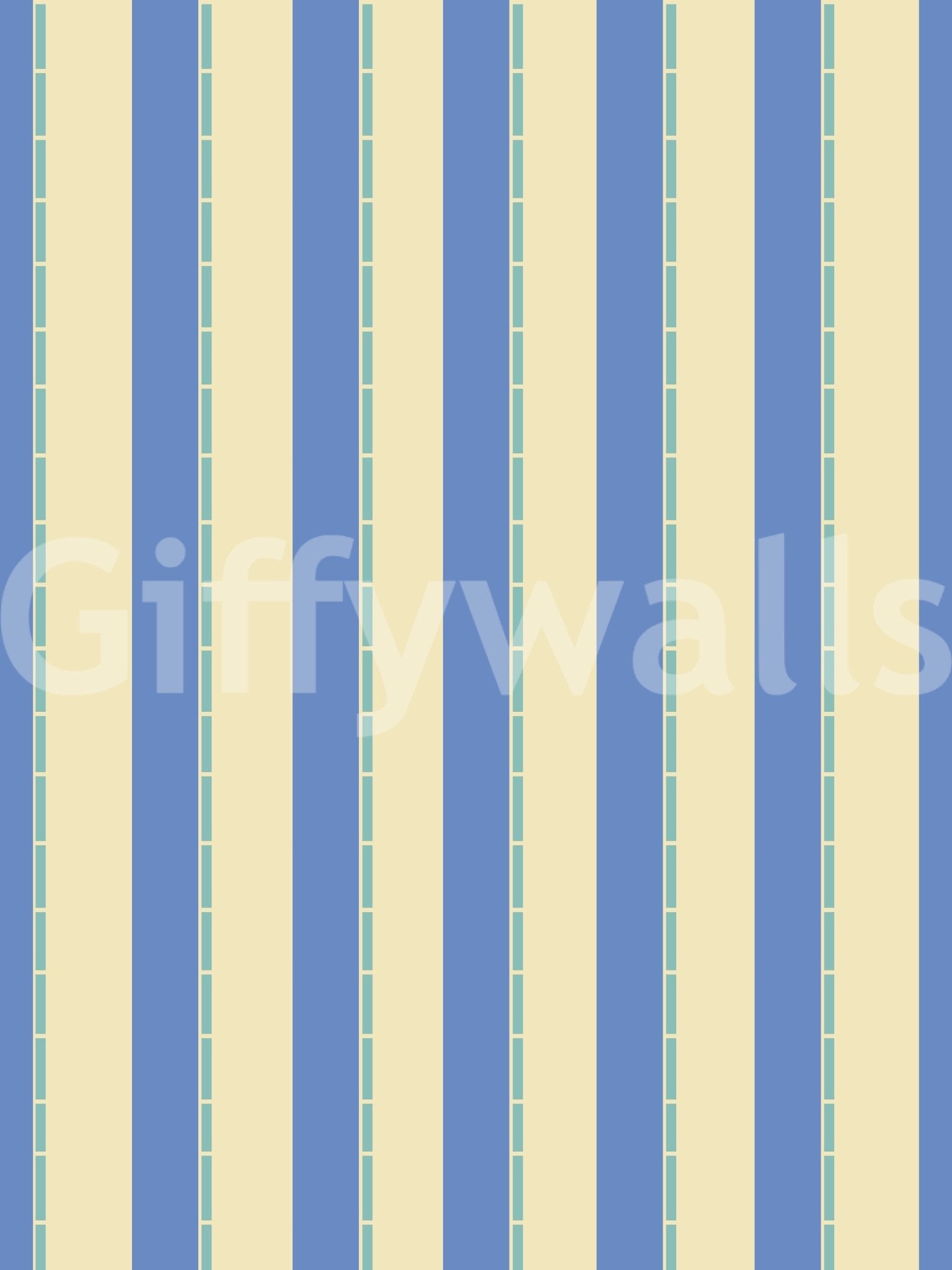 Coastal Stripes Wallpaper showcasing a clean and balanced vertical stripe style.