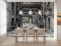 Cobbled Street Wall Mural