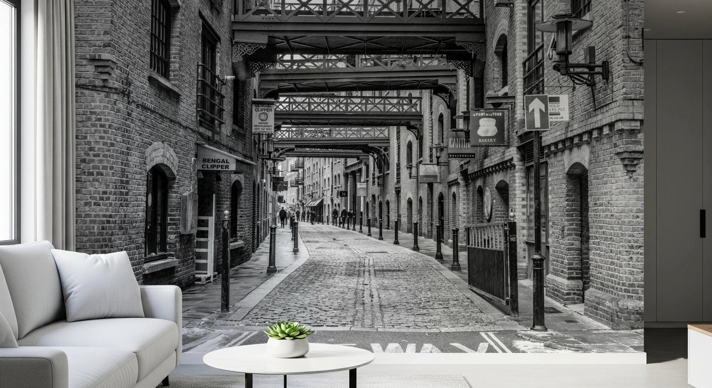 Cobbled Street Wall Mural