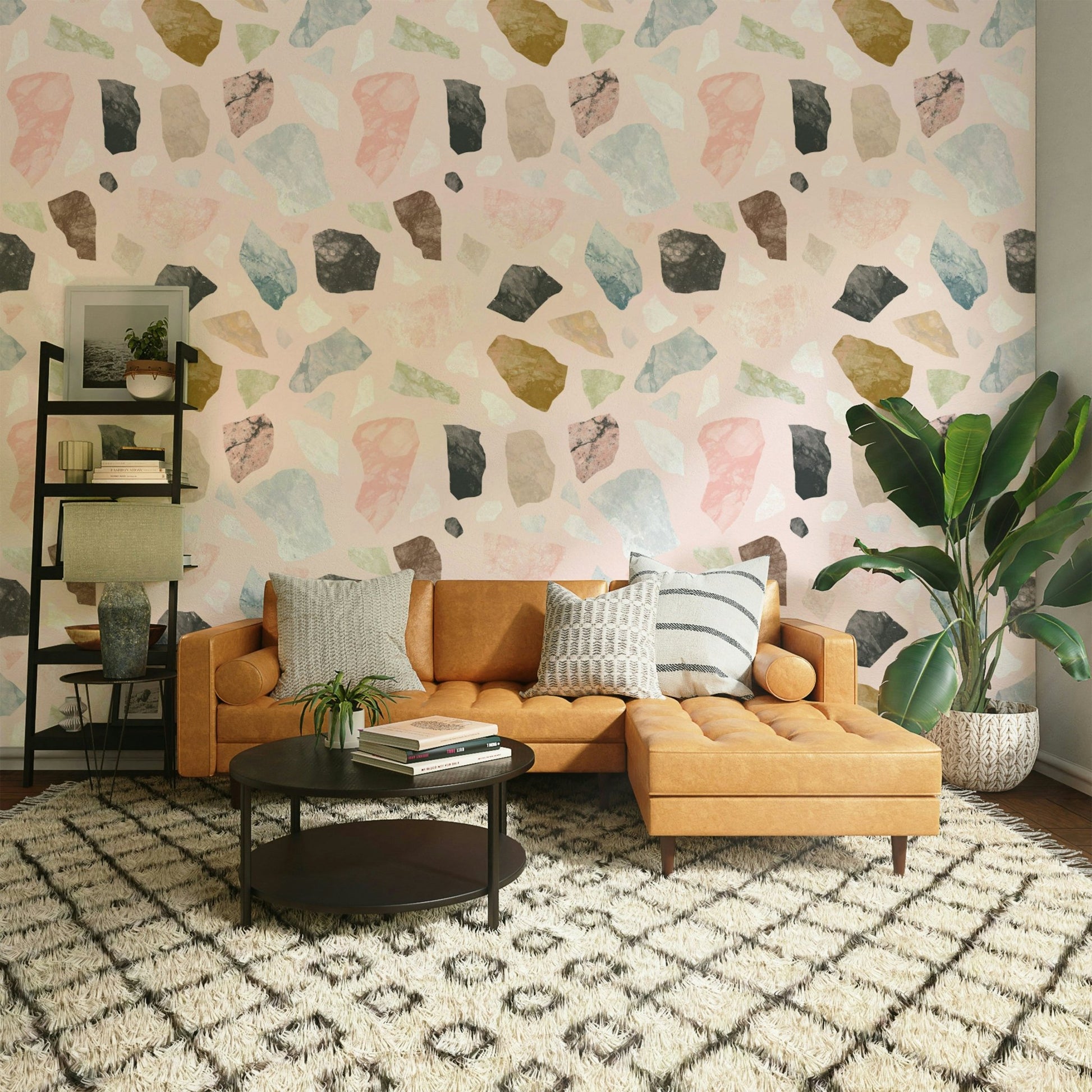 Unique Cocceiomotiflow wall art with gentle curves

