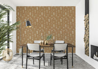 Bar wallpaper featuring classic cocktail art

