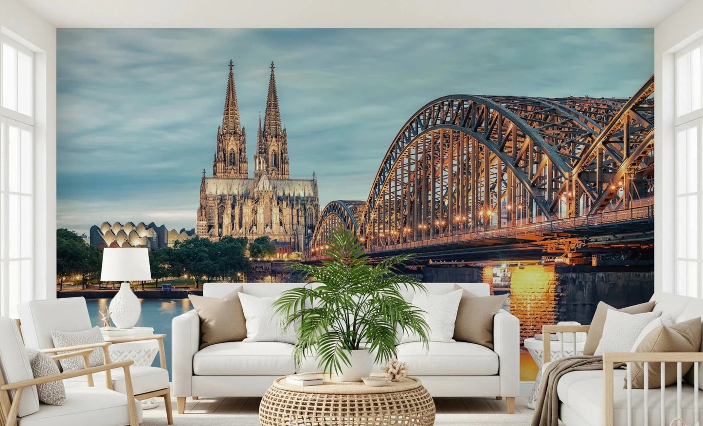 Cologne at Dusk Wall Mural