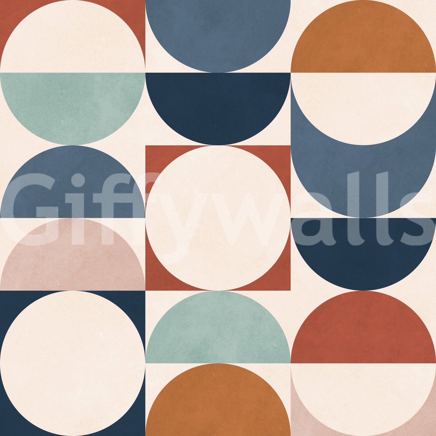 Color Block Eclipse wallpaper for walls creative lunar phases.