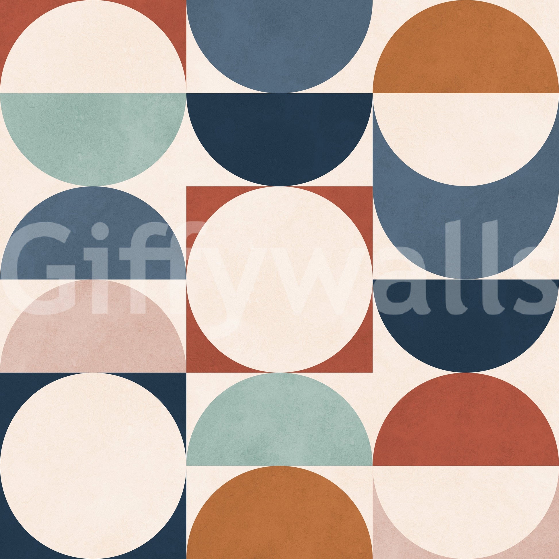 Color Block Eclipse wallpaper for walls creative lunar phases.