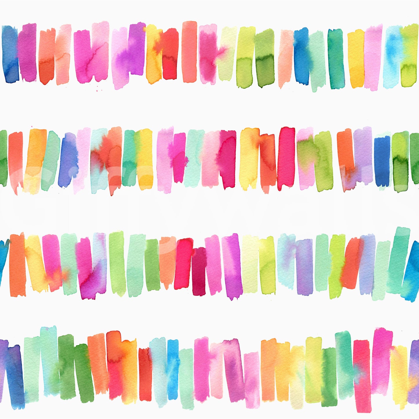 Colorful Brushstrokes Stripes Rainbow Wallpaper⁠