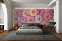 Each flower contributes to a cohesive mosaic.

