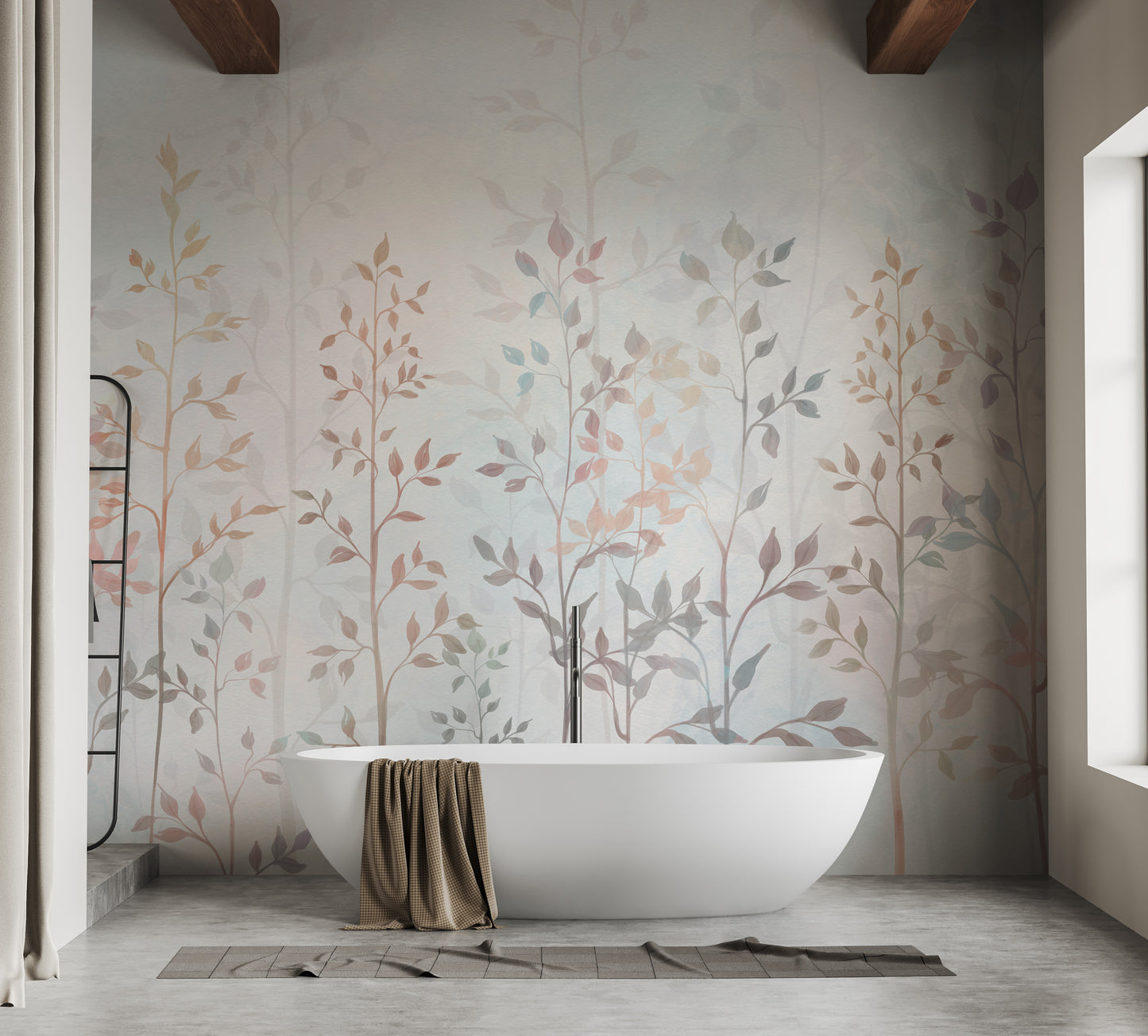 Colorful Field Long Grass Wallpaper Mural - Giffywalls