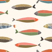 Colorful Fish Parade Wallpaper⁠