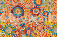 Intensely patterned wallpaper for walls, cool, warm color mix, fantastic.