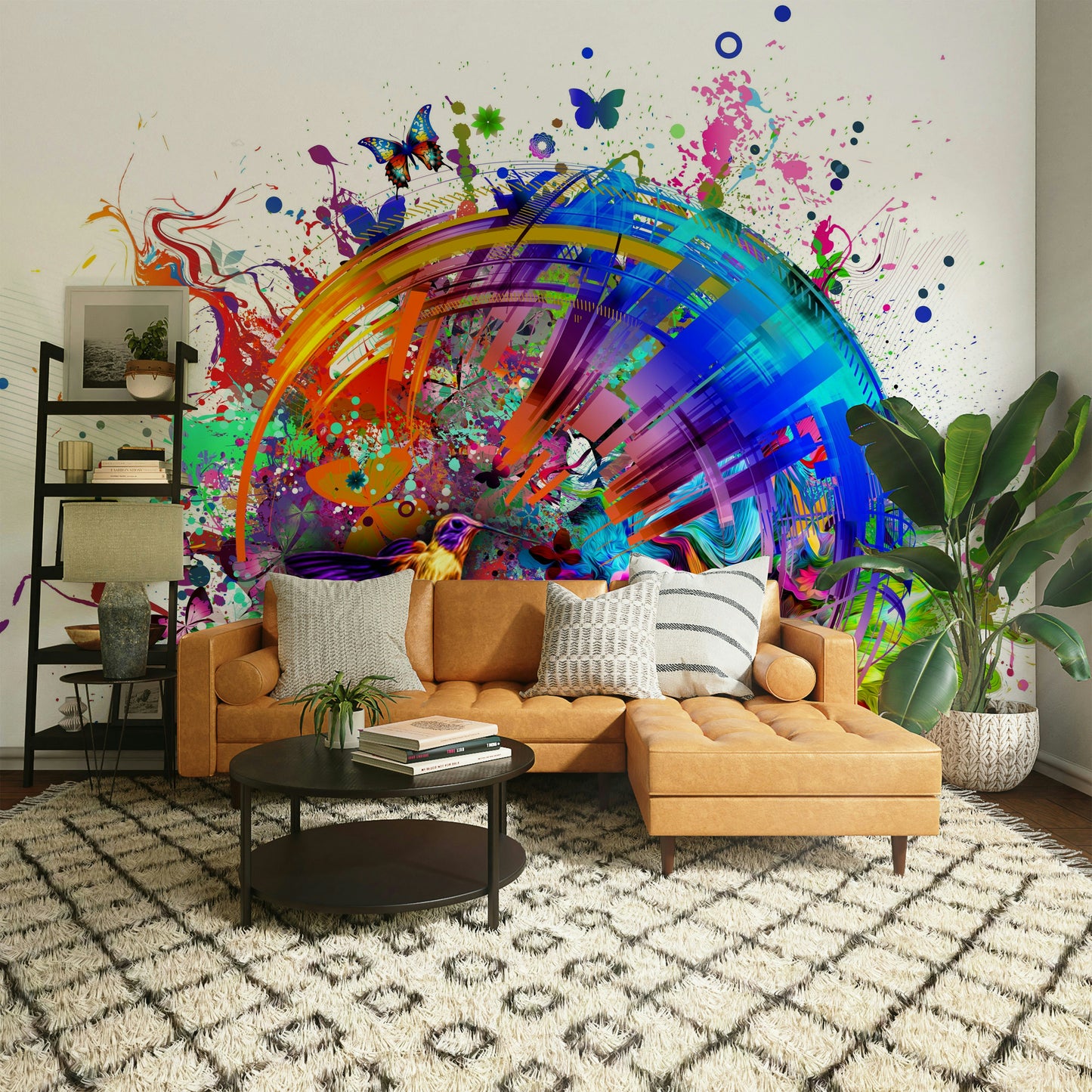 Colorful Hummingbird and Butterfly Wallpaper Updated