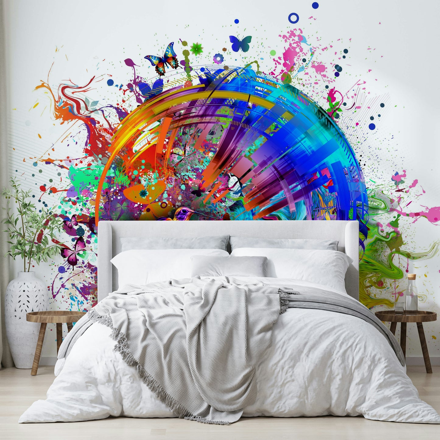 Colorful Hummingbird and Butterfly Wallpaper Updated