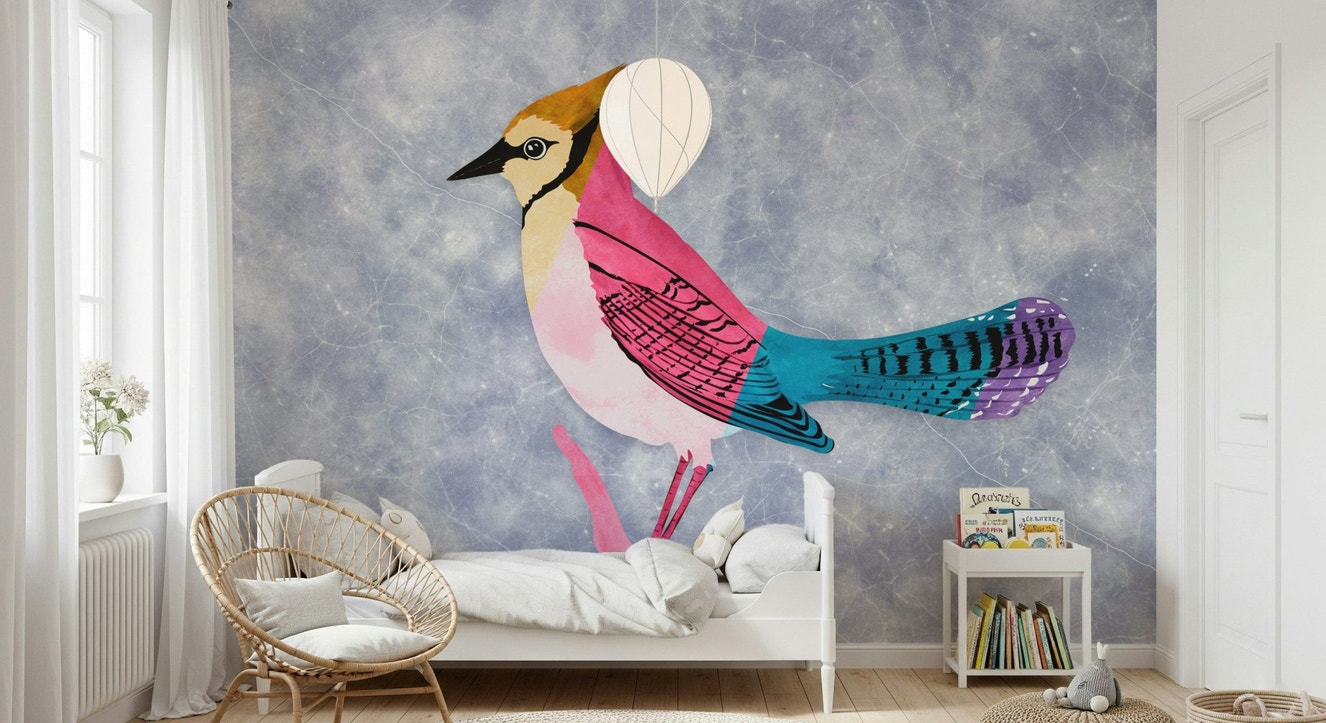 Colorful Jay Wall Mural