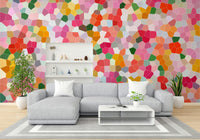 The texture appears like many small, tessellated pieces.
