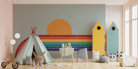 Contemporary Colorful Rainbow Wallpaper Murals - Giffywalls
