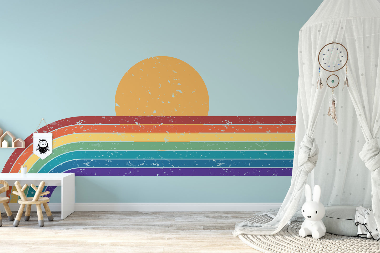 Contemporary Colorful Rainbow Wallpaper Murals - Giffywalls
