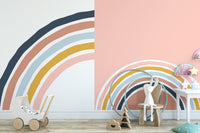 Colorful Stripy Rainbow Wallpaper Murals - Giffywalls