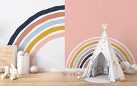 Colorful Stripy Rainbow Wallpaper Murals - Giffywalls