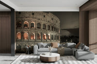 The room's lighting highlights the dramatic feel of the scene.

