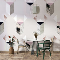 Urban modern mural wallpaper grey

