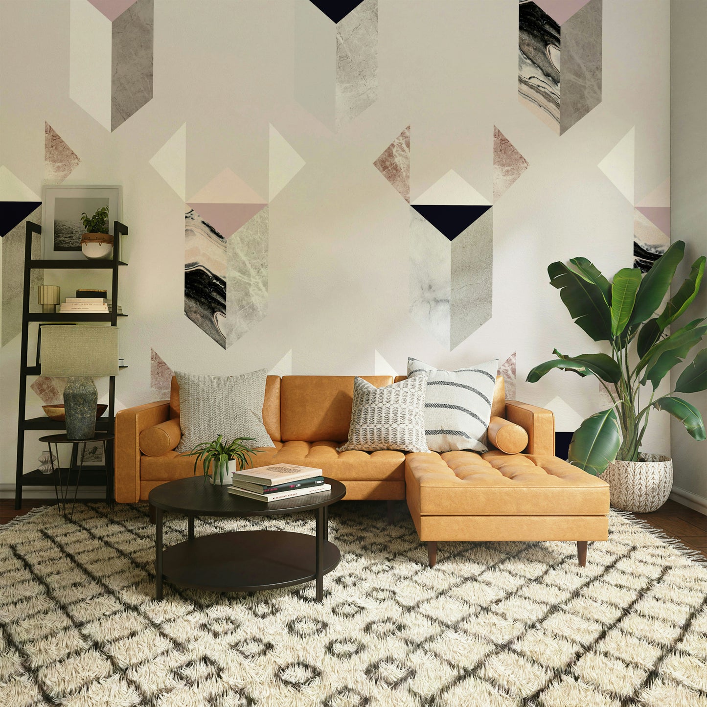 Raw surface concrete wallpaper mural

