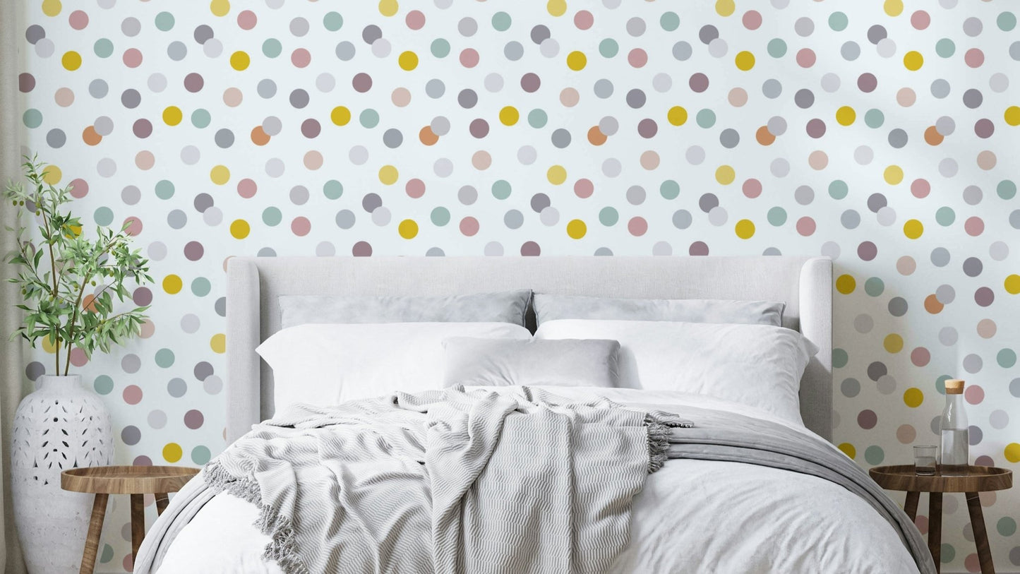 The dots are a central focus of the image.

