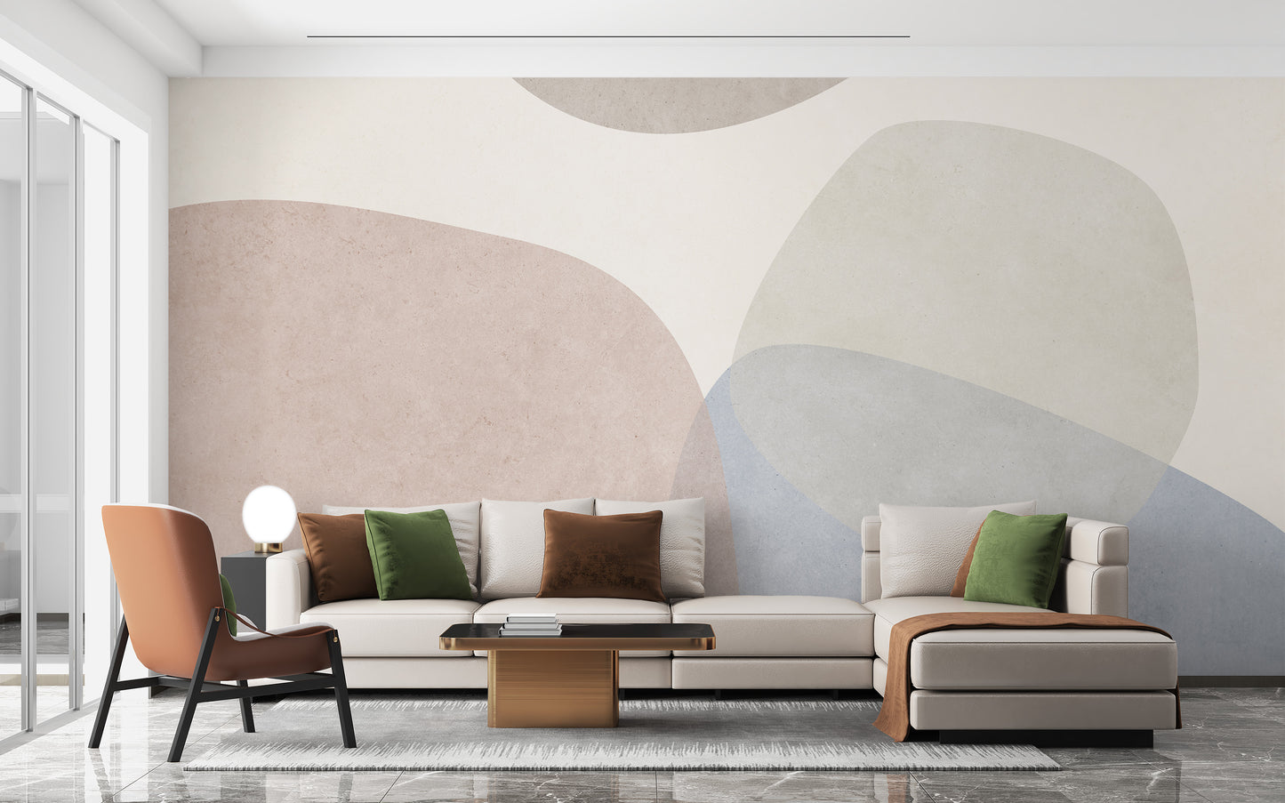 contemporary abstraction wallpaper mural - Giffywalls