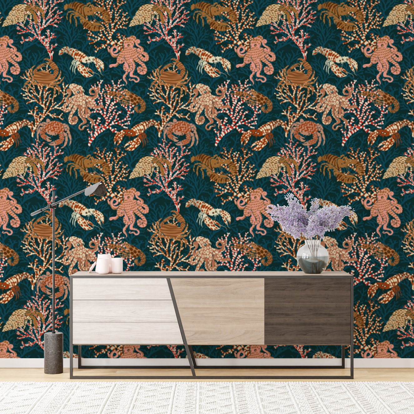 Coral Kingdom aesthetic wallpaper creating a serene sea ambiance.
