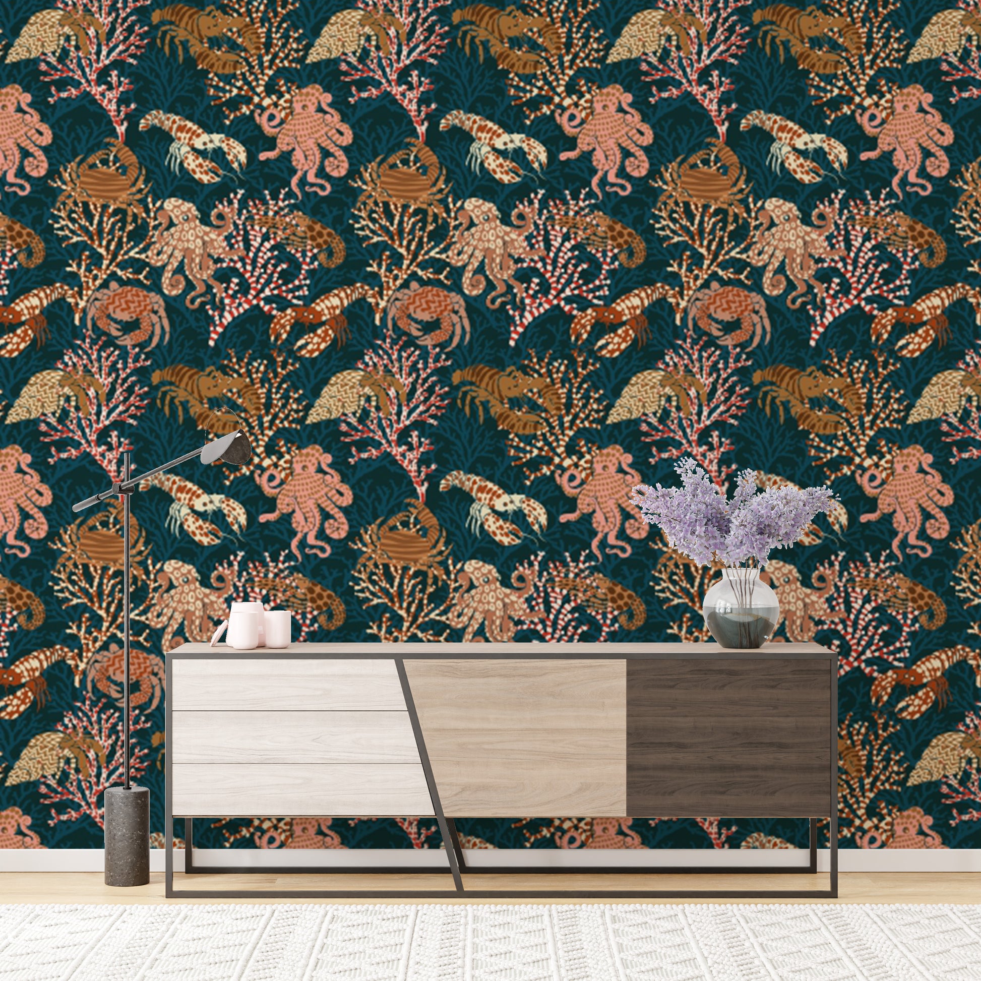Coral Kingdom aesthetic wallpaper creating a serene sea ambiance.

